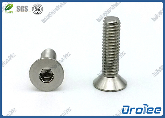 China M6 x16mm DIN 7991 Stainless Steel 316 Flat Head Socket Cap Screws supplier