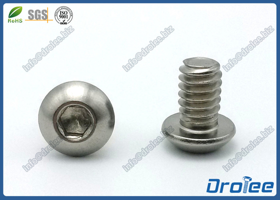 China ISO 7380 M4 x 6 mm Stainless 316 Button Head Socket Cap Screw supplier